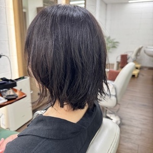 ボブパーマっぽく　