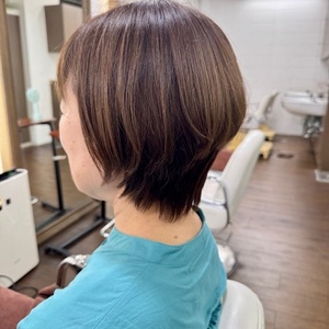 女性らしいショート　