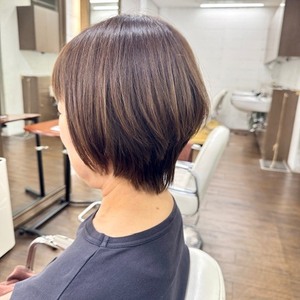 秋冬ショートボブ　