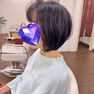 無造作動きのあるボブ　