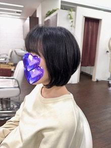 立体感カットでいい感じに　